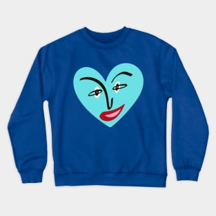 Heart face Crewneck Sweatshirt